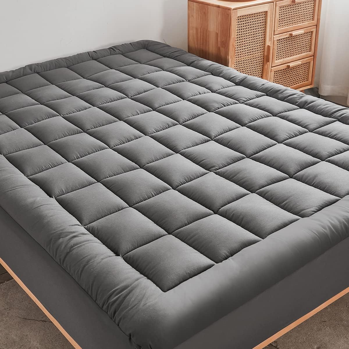 Mincoco Mattress Pad Grey