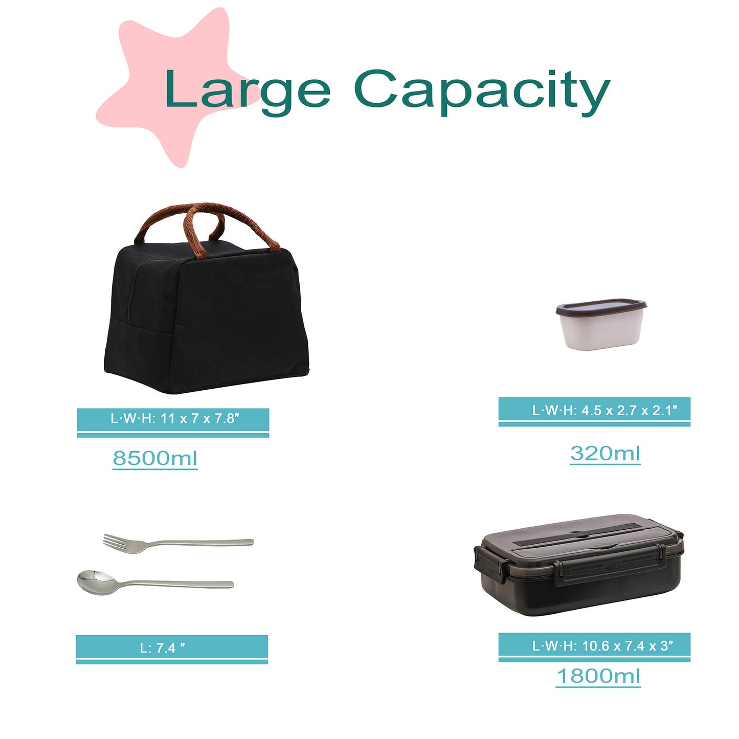 MINCOCO Adult Bento Set - Black