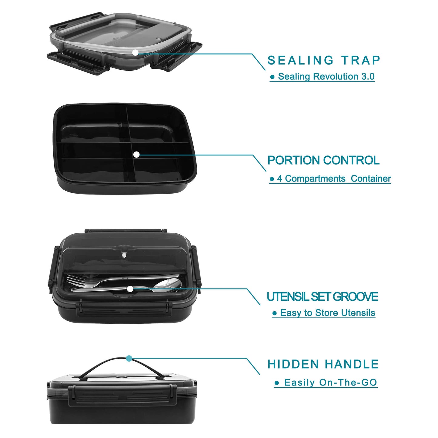 MINCOCO Adult Bento Set - Black