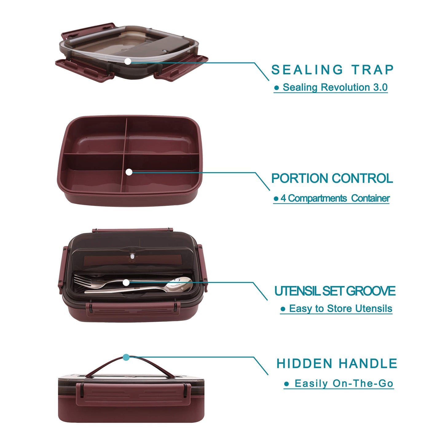 MINCOCO Adult Bento Set - Purple
