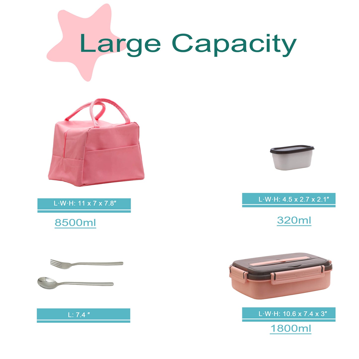 MINCOCO Adult Bento Set - Pink