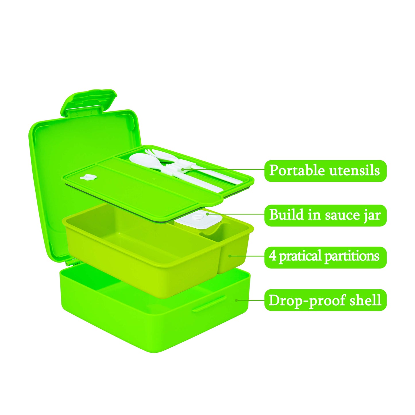MINCOCO Kids Bento Box - Green