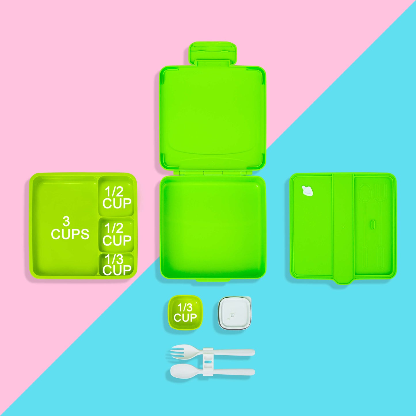 MINCOCO Kids Bento Box - Green