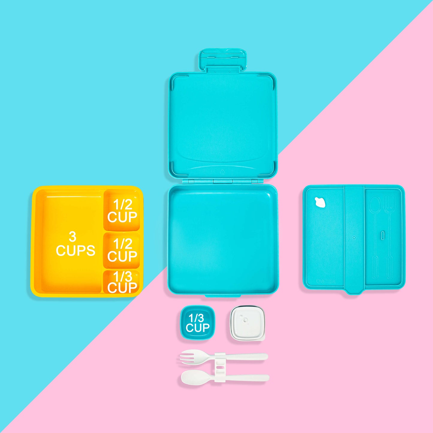 MINCOCO Kids Bento Box - Blue