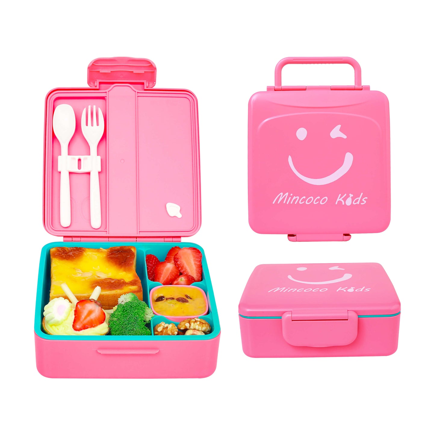 MINCOCO Kids Bento Box - Pink