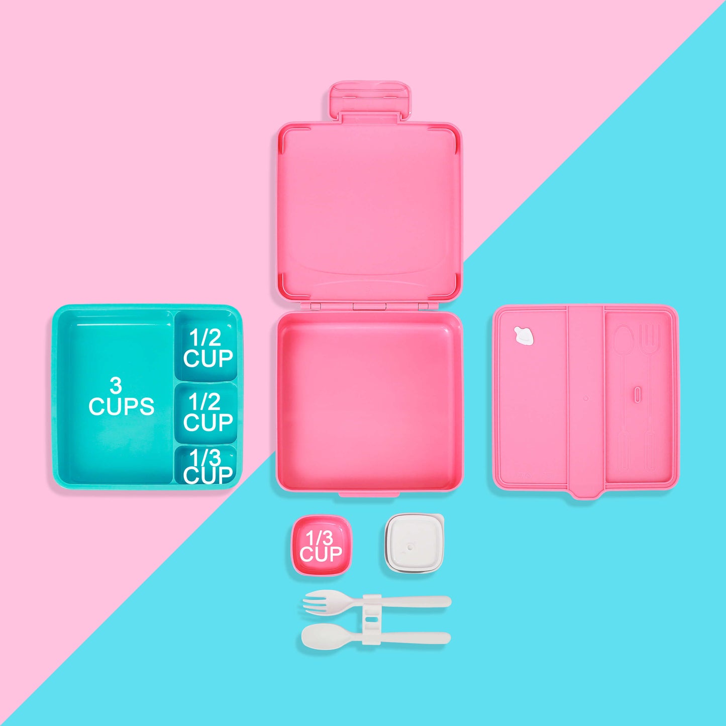 MINCOCO Kids Bento Box - Pink