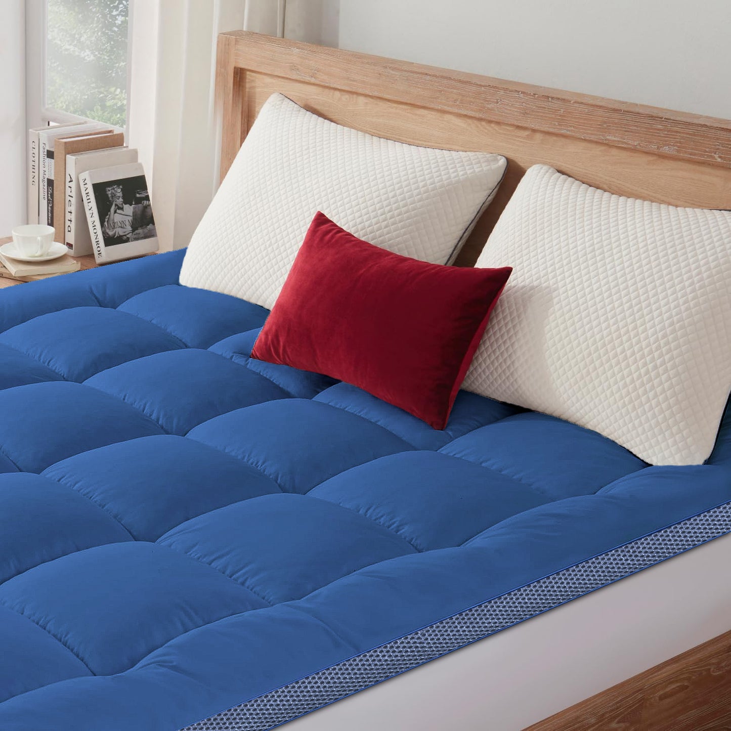 MINCOCO Bed Cover Mattress Topper
