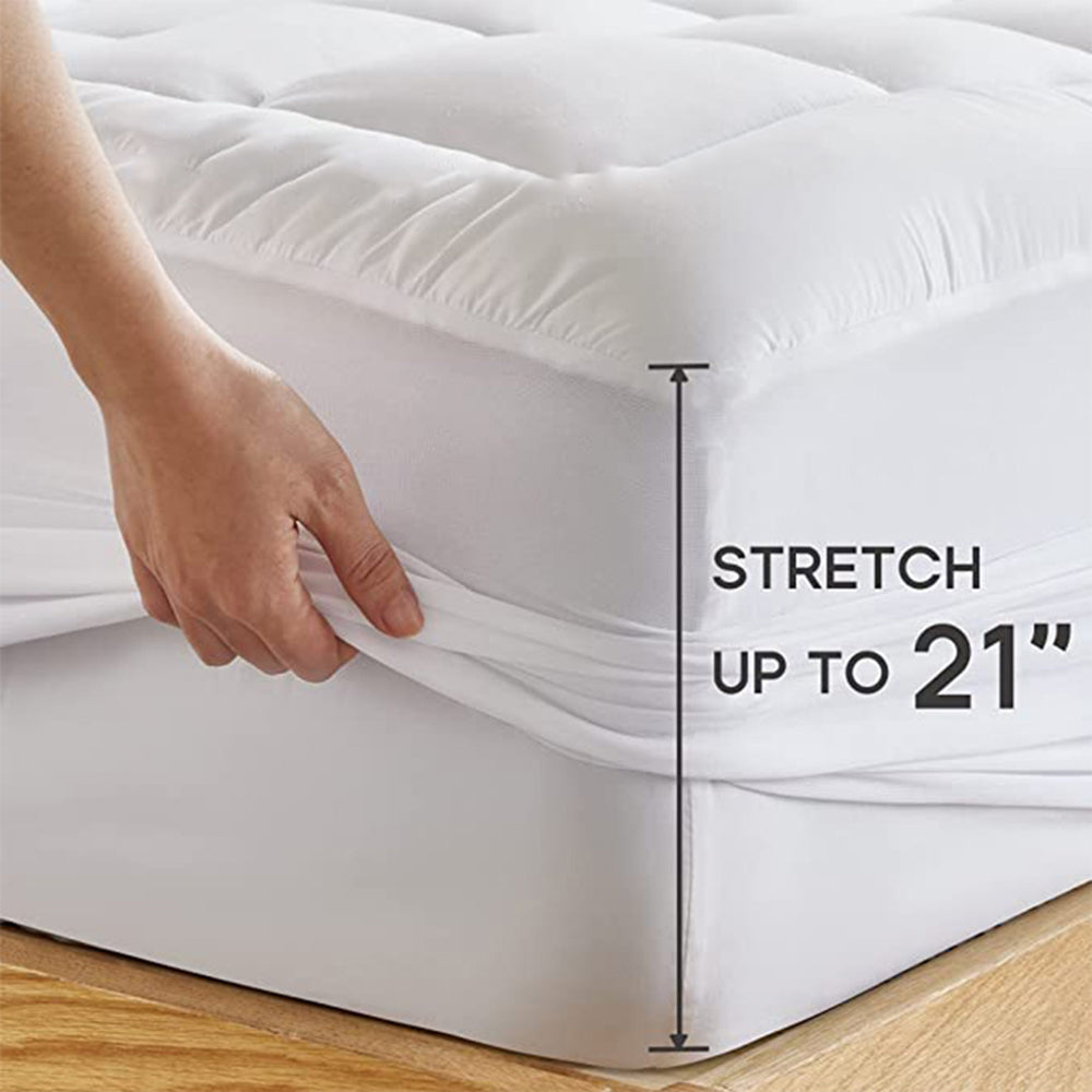 Mincoco Mattress Pad White