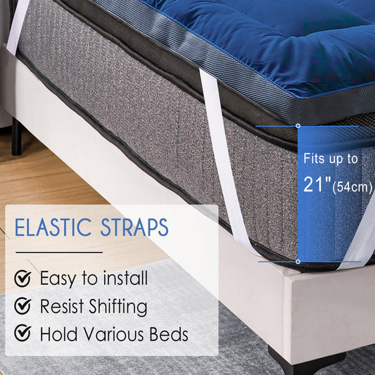 MINCOCO Bed Cover Mattress Topper