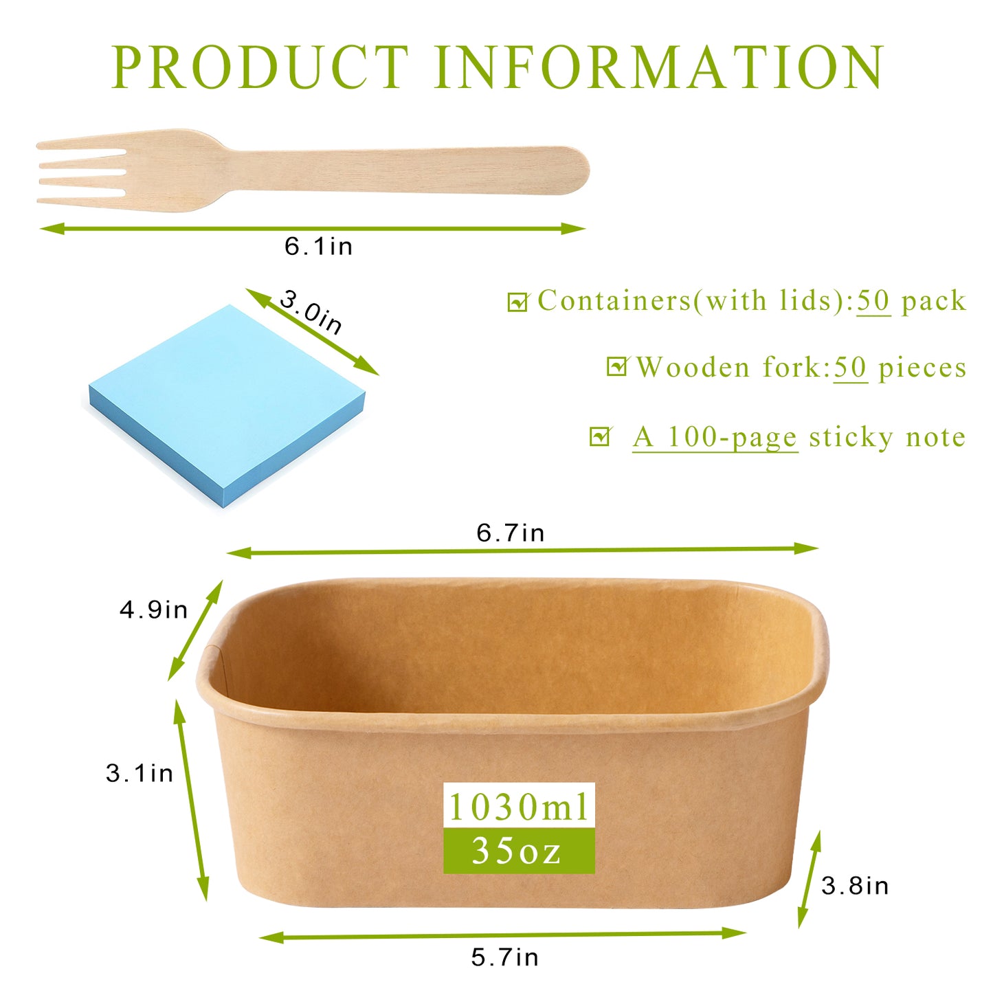 MINCOCO Disposable Paper Bowls