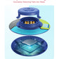 MINCOCO Floating Pool Alarm for InGround & AboveGround Pools – 110dB Ultra Loud, Adjustable Sensitivity, Covers up to 20×40ft – No WiFi Required, Simple & Reliable – Pool Safety for Children & Pets (Sea-Blue)