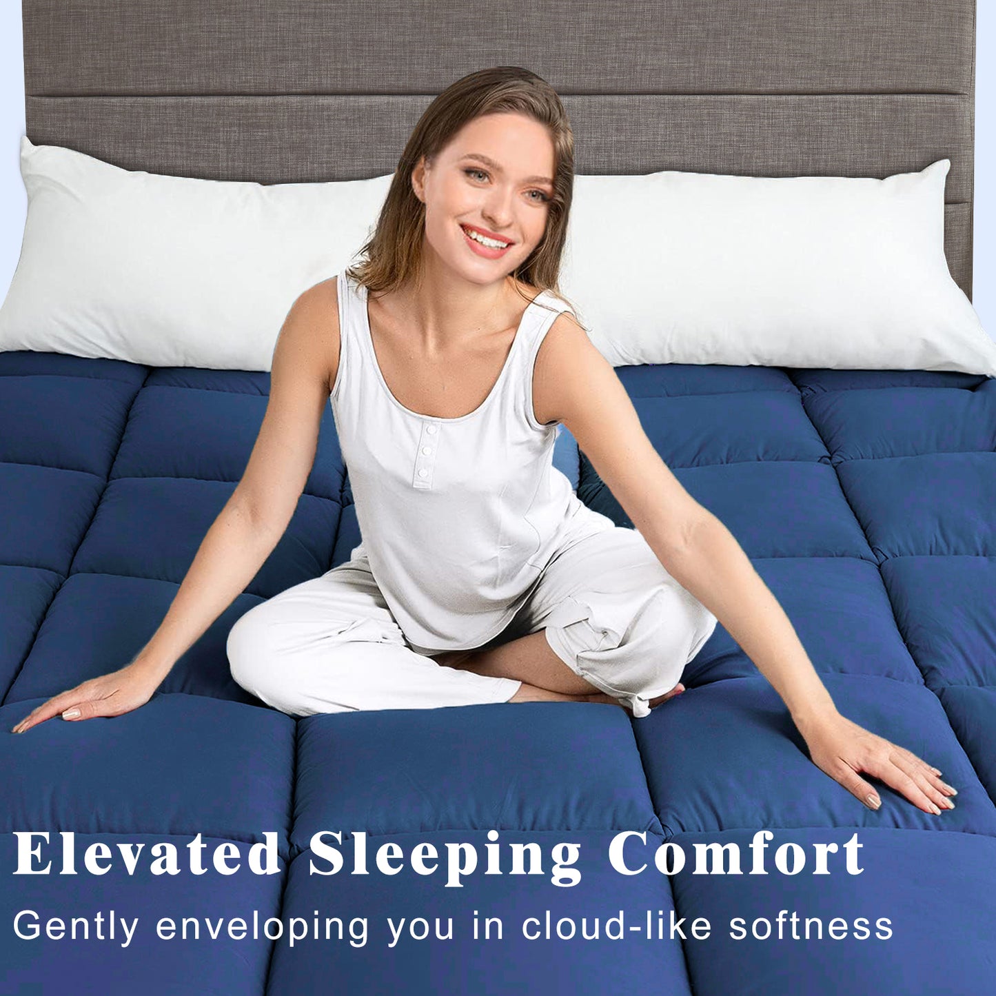 MINCOCO Bed Cover Mattress Topper