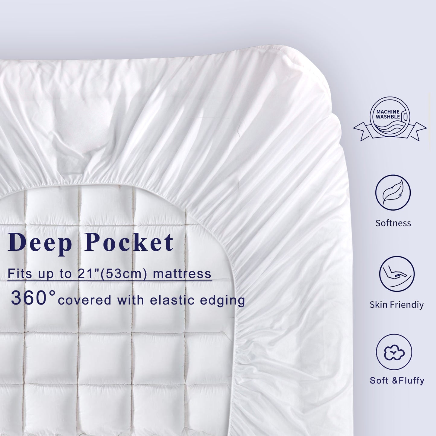 MINCOCO Bed Cover Mattress Cover