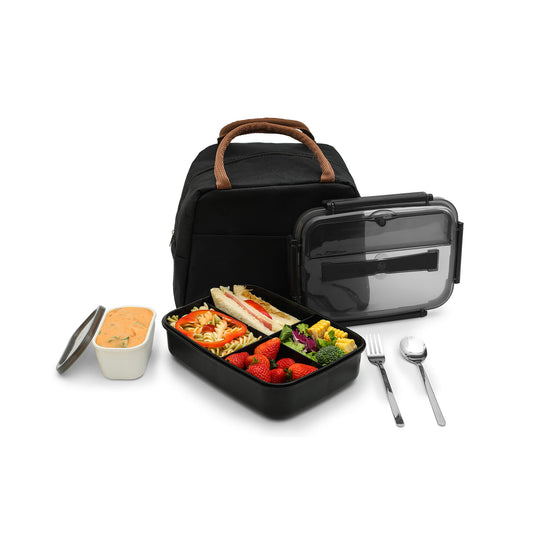 MITSICO 5 Compartment Stainless Steel Multicolor Canto Bento Lunch